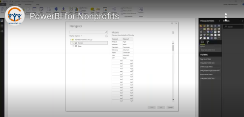 Power BI for nonprofits connecting data