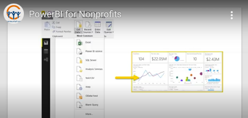Power BI for nonprofits connecting Excel
