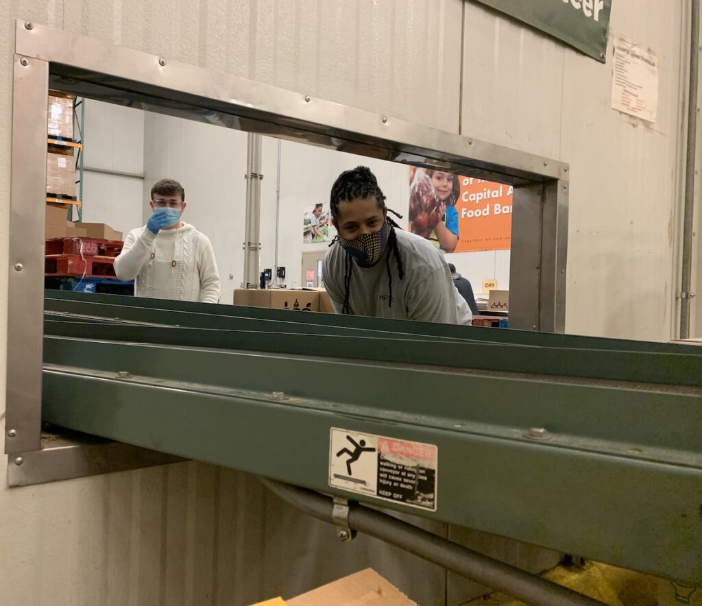 Community IT Volunteers with Capitol Area Food Bank