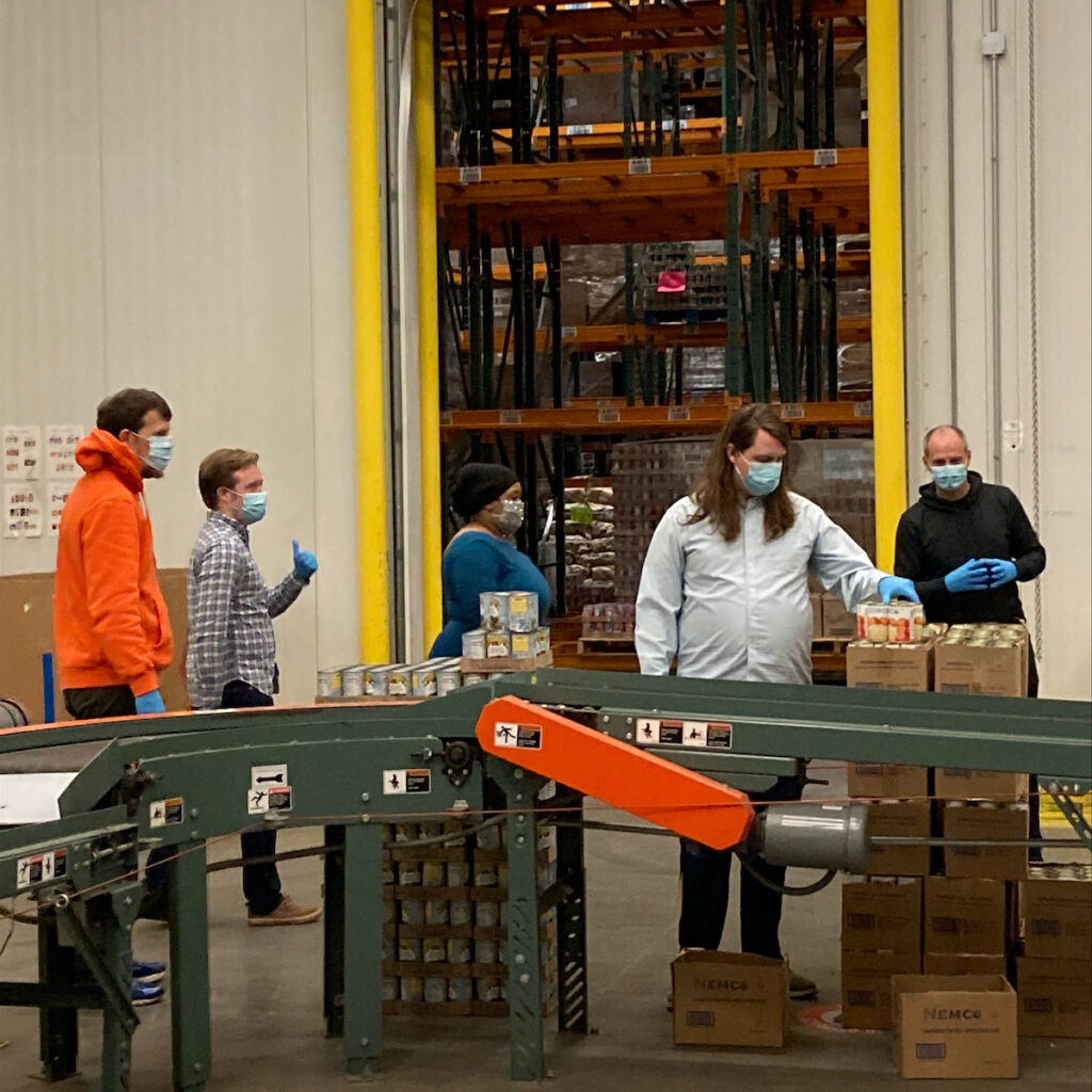 Volunteers at Capitol Area Food Bank